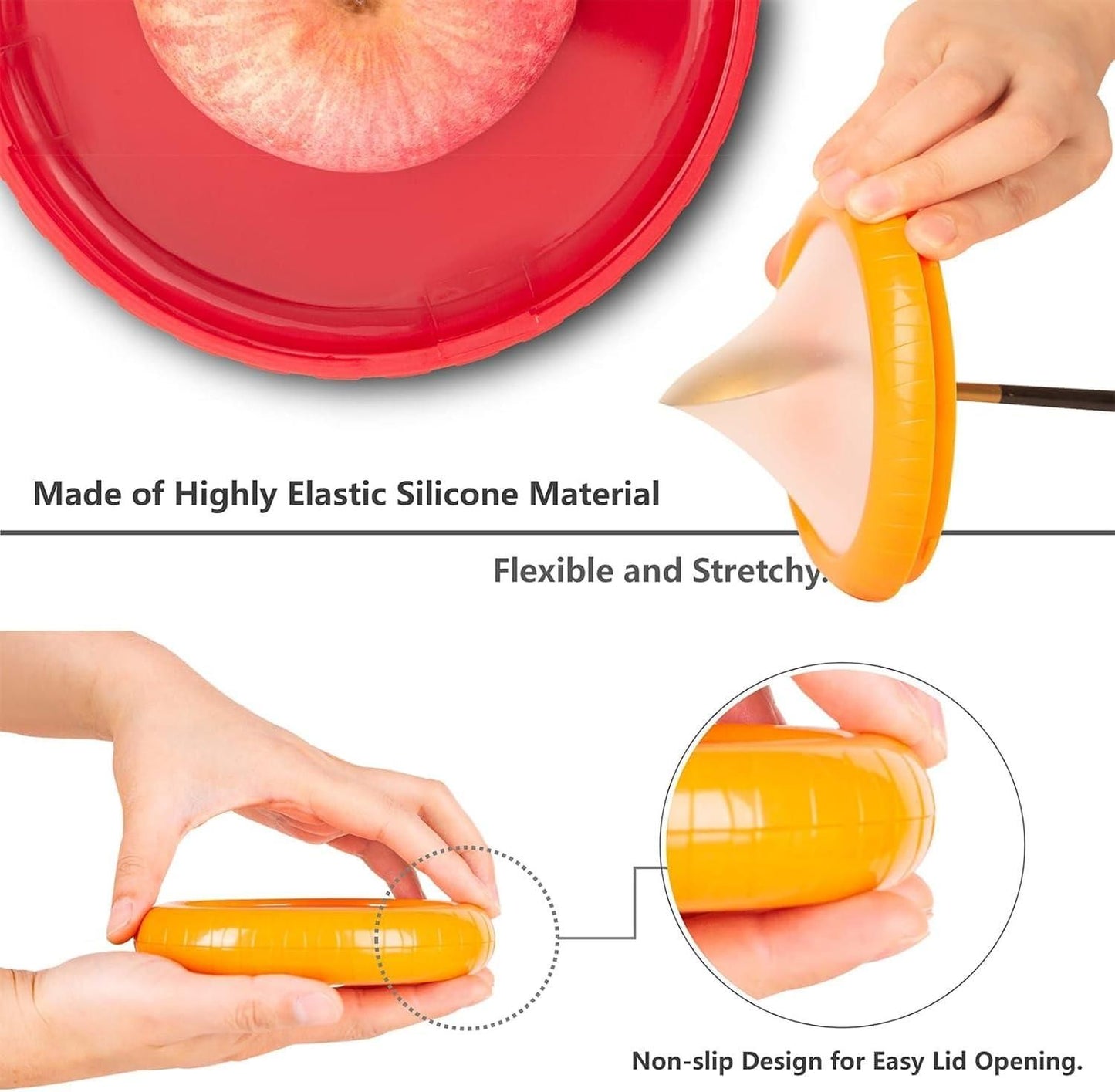 Fruit and Vegetable Storage Silicone Wrap (2 Pieces)