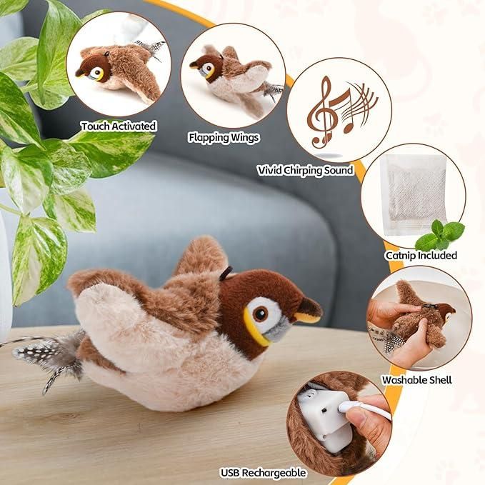 Interactive Flapping Pet Toy