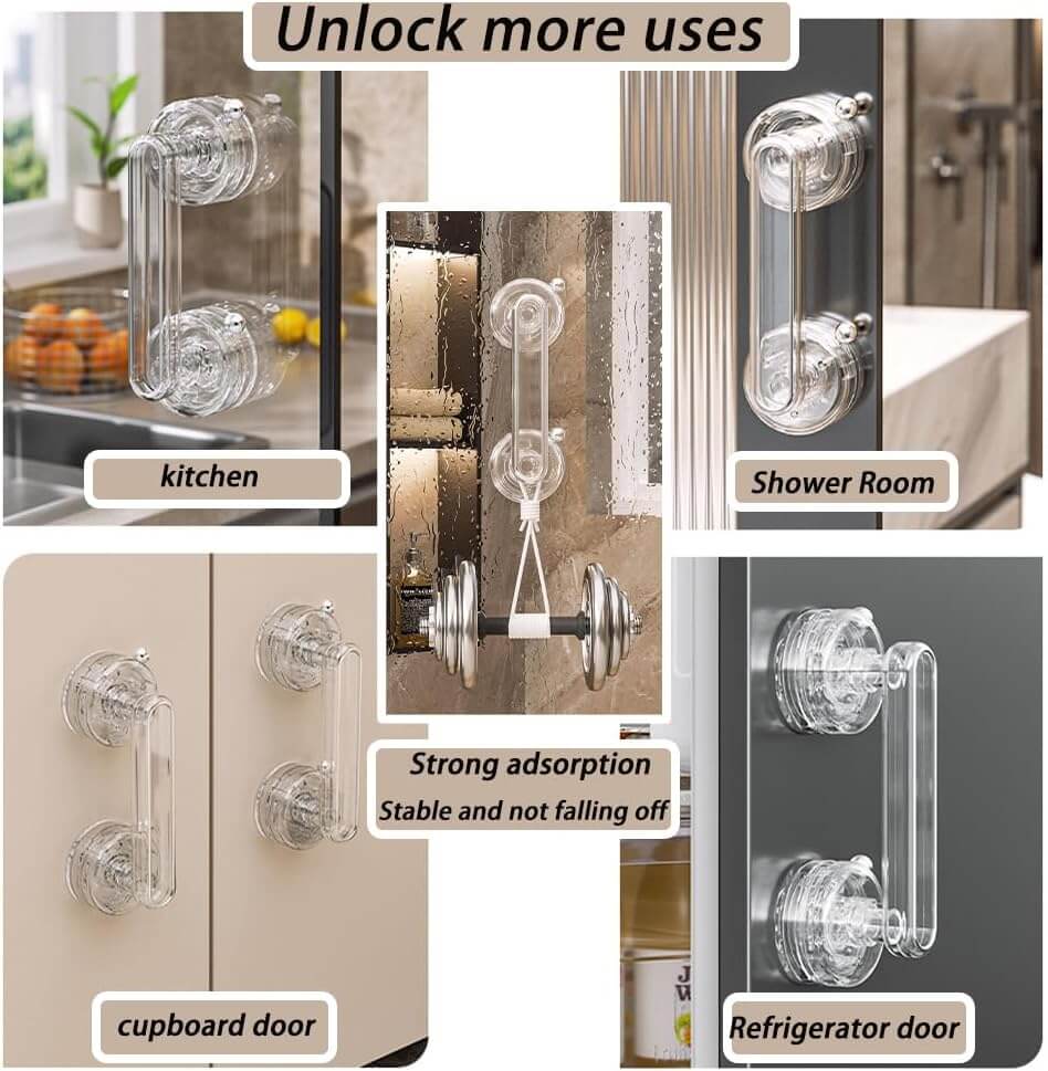 Crystal Suction Door Handle