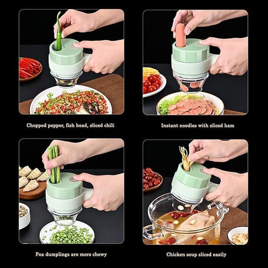 4 in 1 Portable Electric Vegetable Cutter