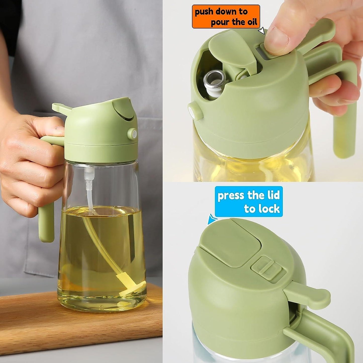 Oil Dispenser Bottle (Glass Bottle)