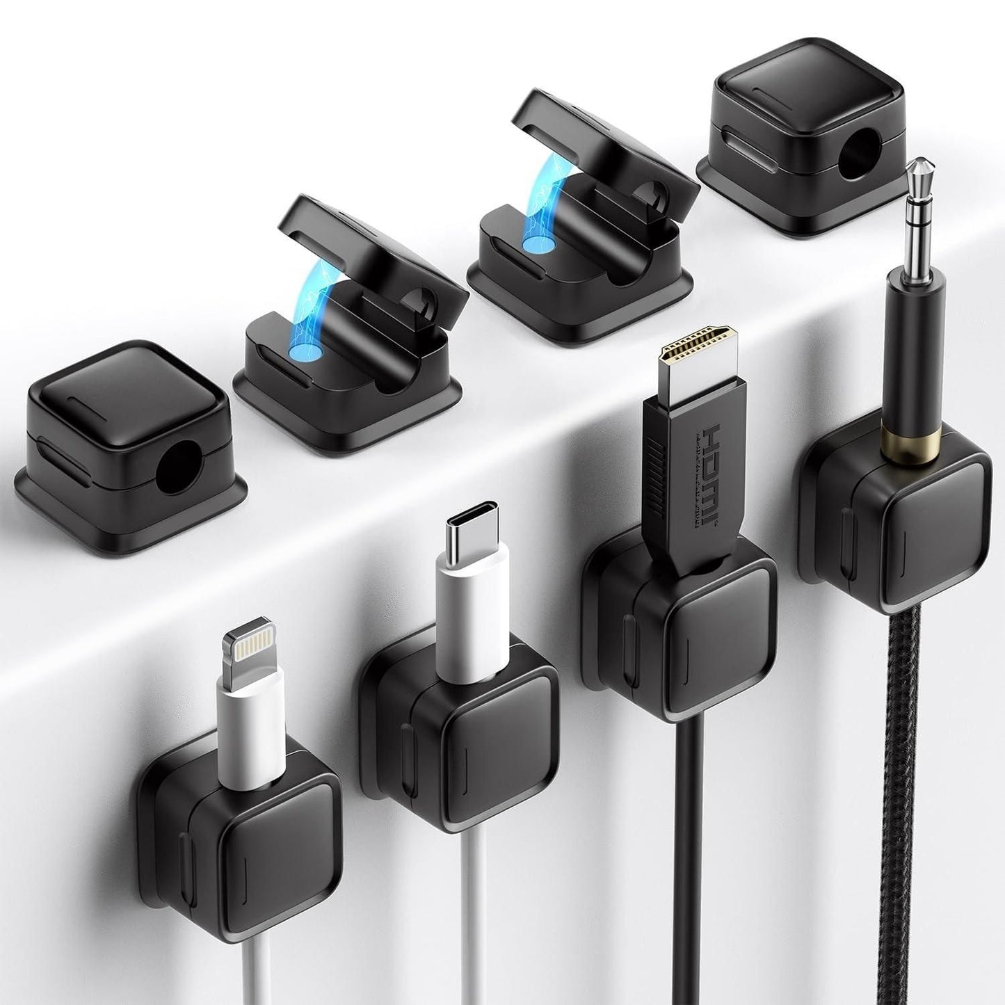 Magnetic Cable Organizer (Pack of 6 Pieces)
