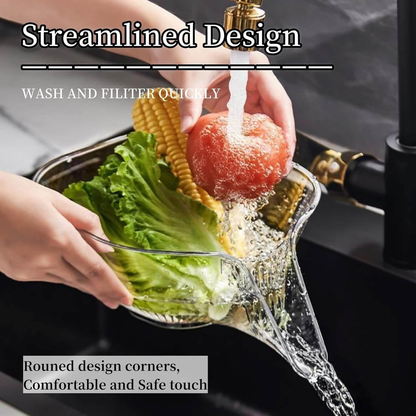 2 Pcs Multi-Functional Drain Basket (Pack Of 2)