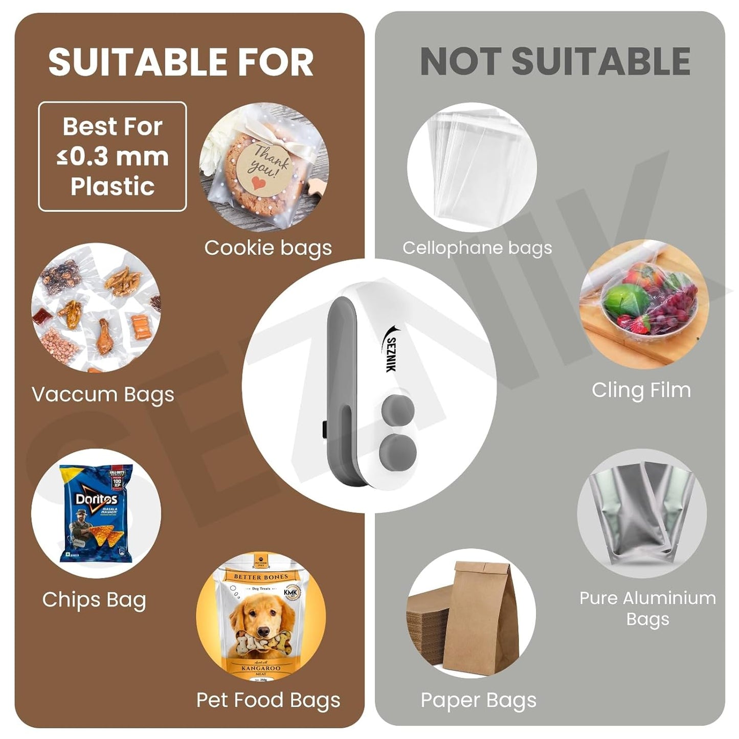 Portable Mini 2 in 1 USB Rechargeable Sealer