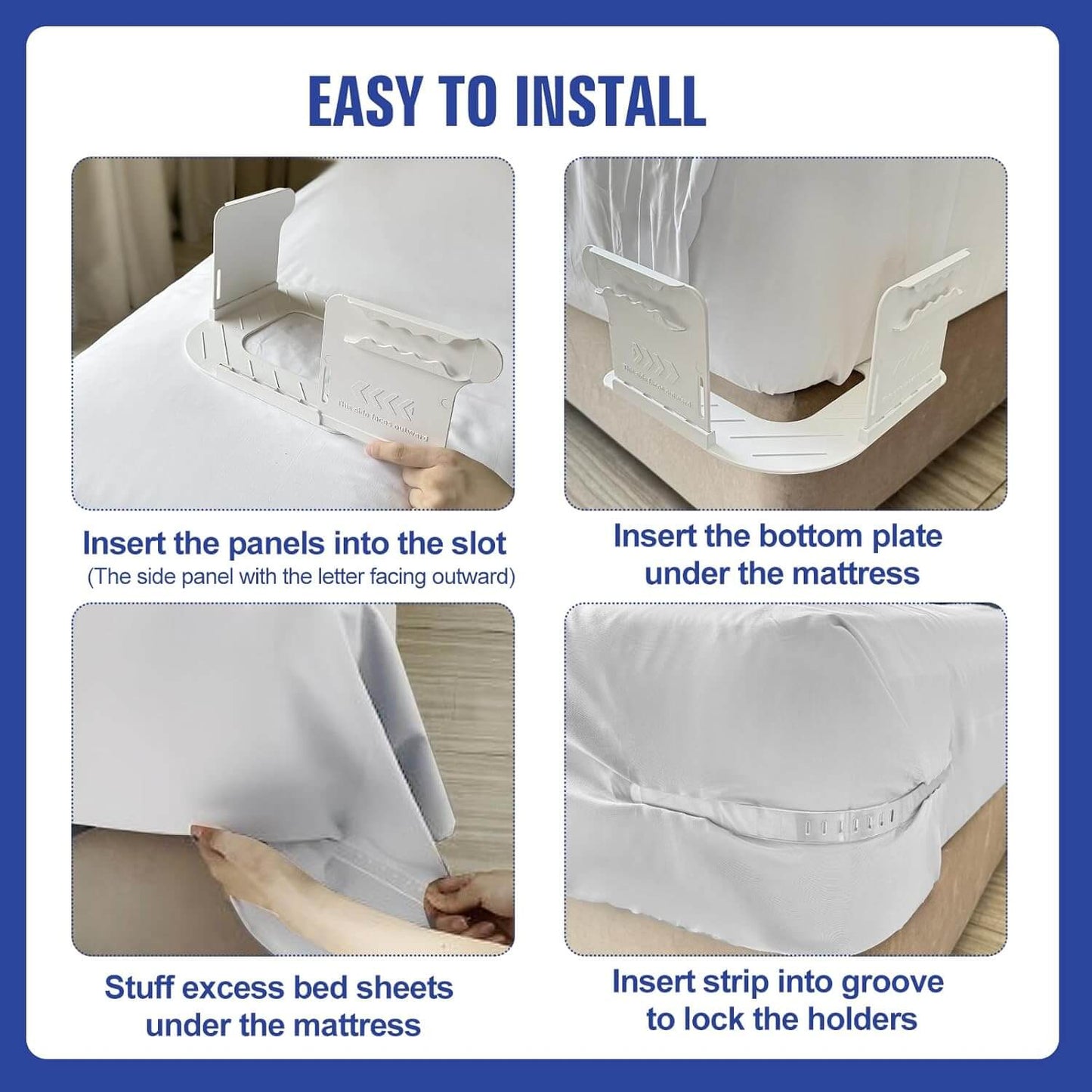 Bedsheet Holder Clip (Pack Of 04)