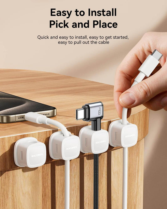 Magnetic Cable Organizer (Pack of 6 Pieces)