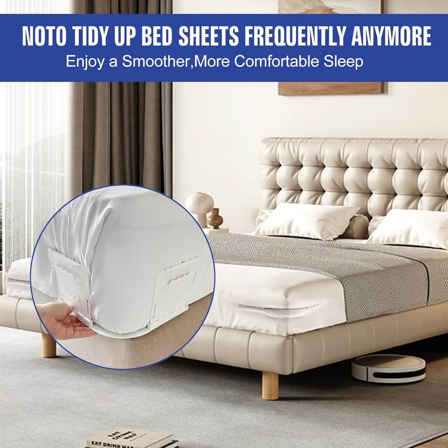 Bedsheet Holder Clip (Pack Of 04)