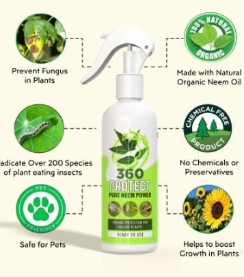 Organic Neem Oil Plant Spray (Buy 1 Get 1 Free)