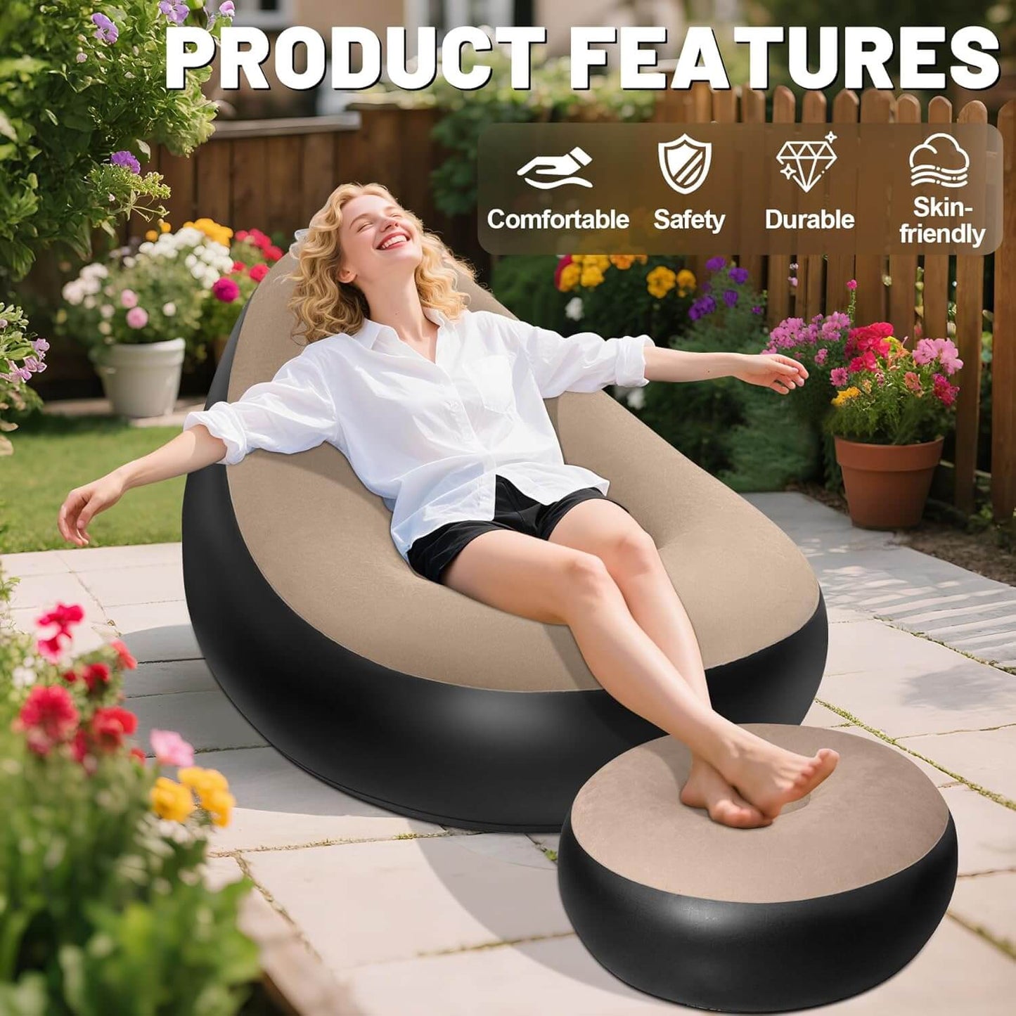 2 in 1 Inflatable Sofa