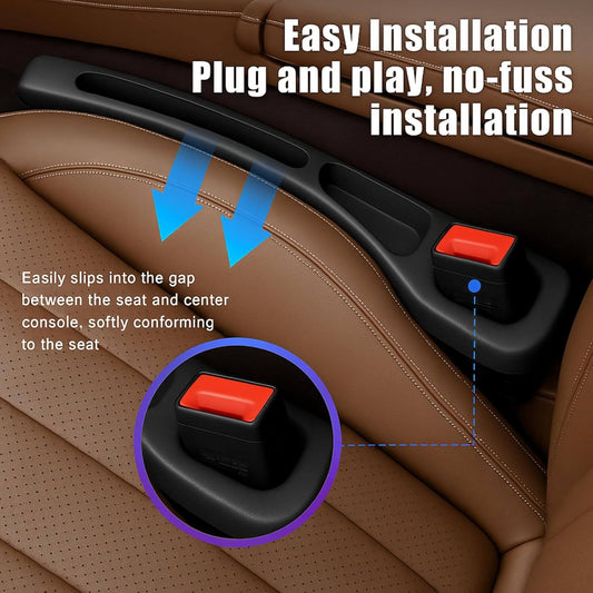 Car Seat Gap Filler (2-Pack Organizer)