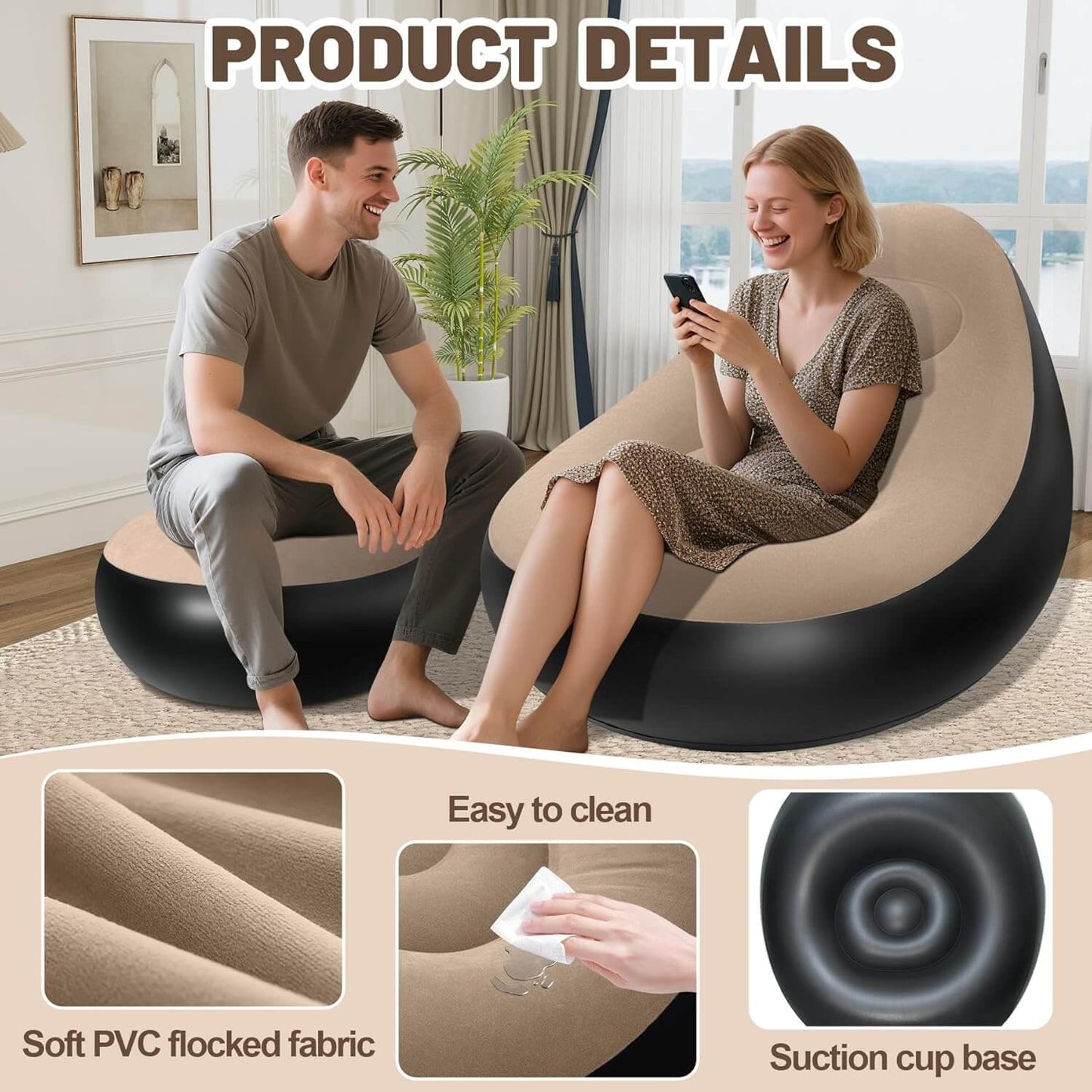 2 in 1 Inflatable Sofa