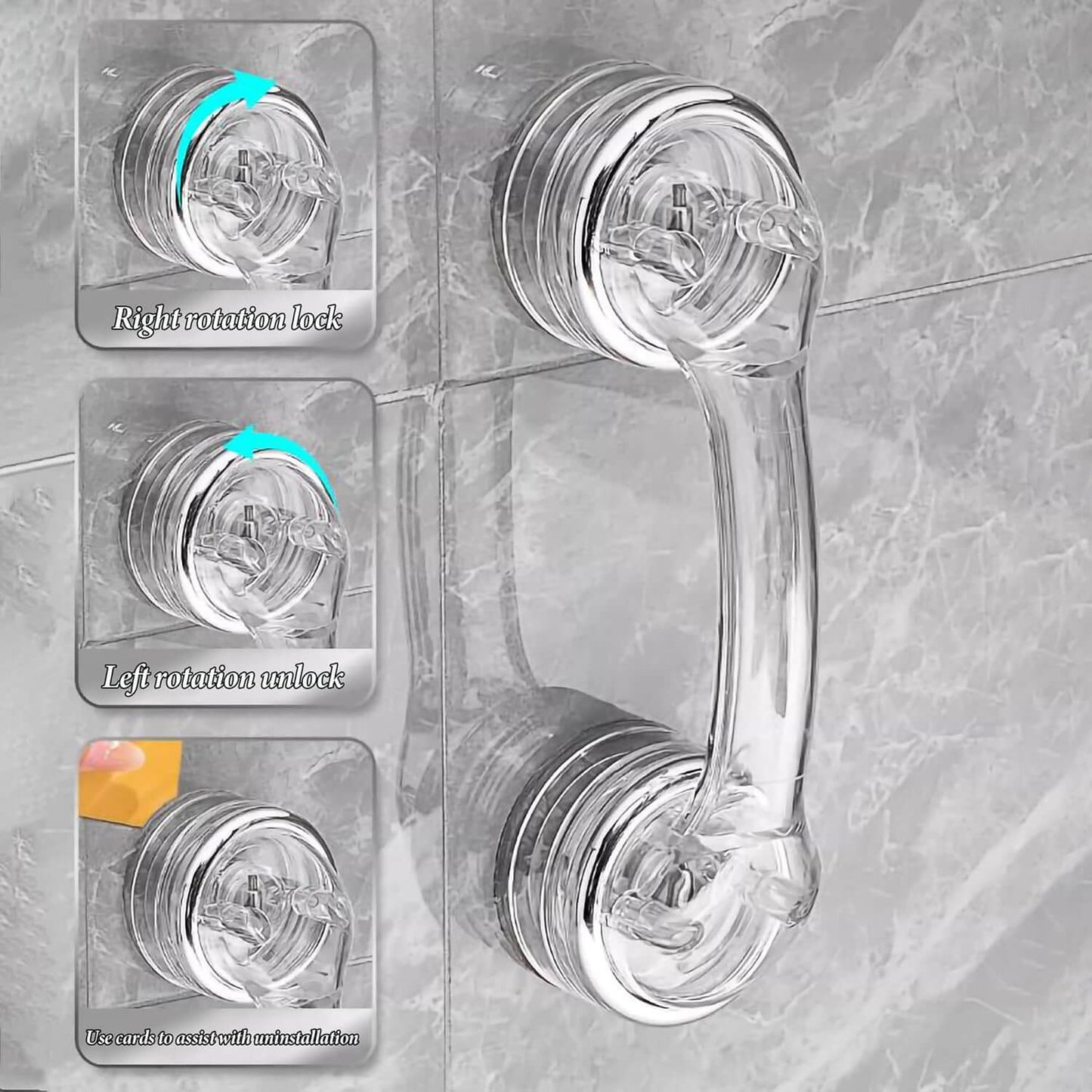 Crystal Suction Door Handle