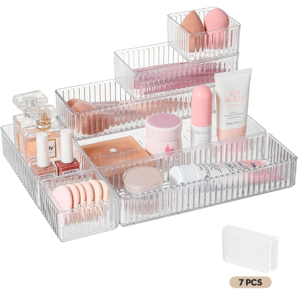 7 Pcs Makeup Organizer Set