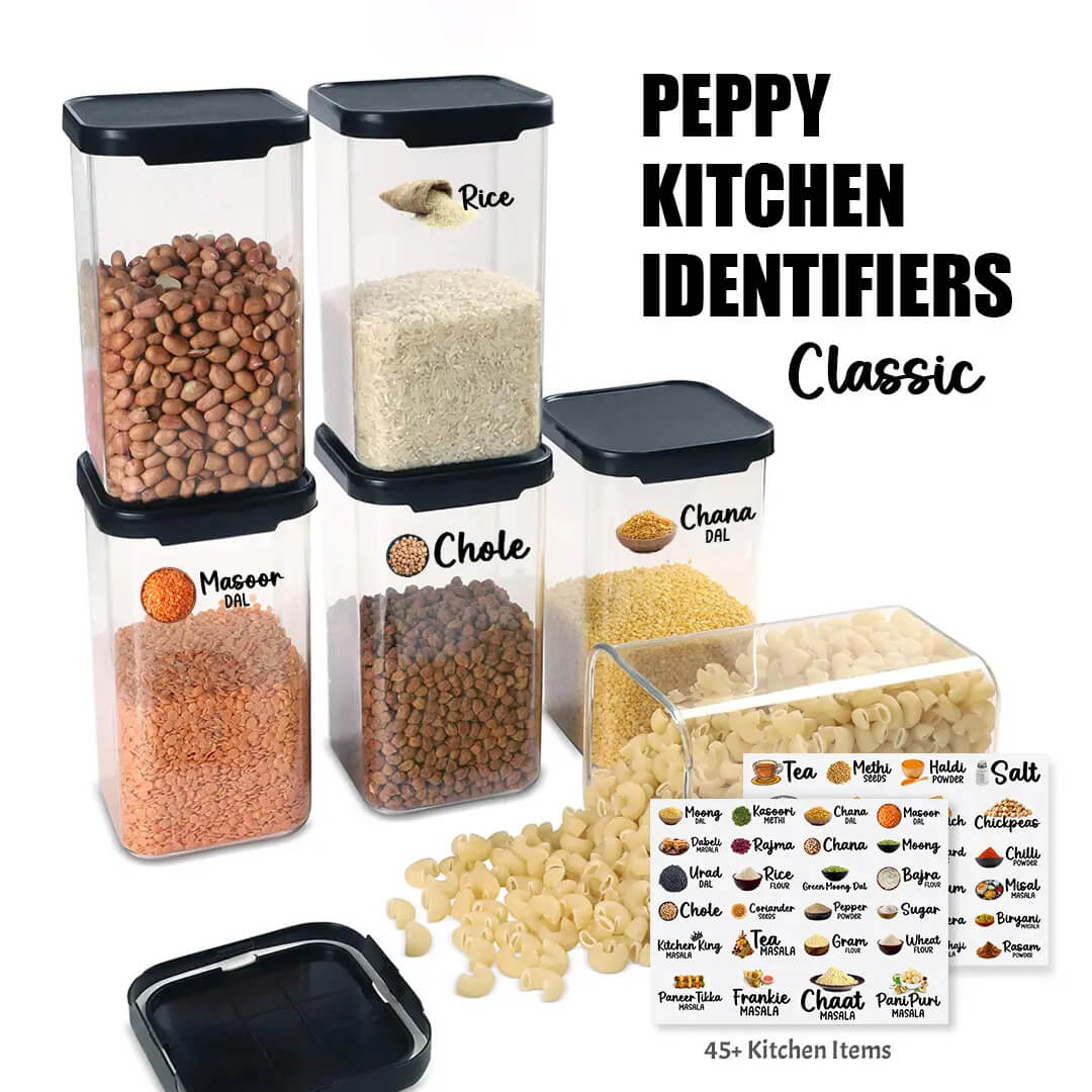3D Indian Spices Stickers (Pack of 60 Stickers)