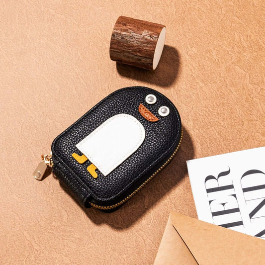 Penguin Leather Card Holder