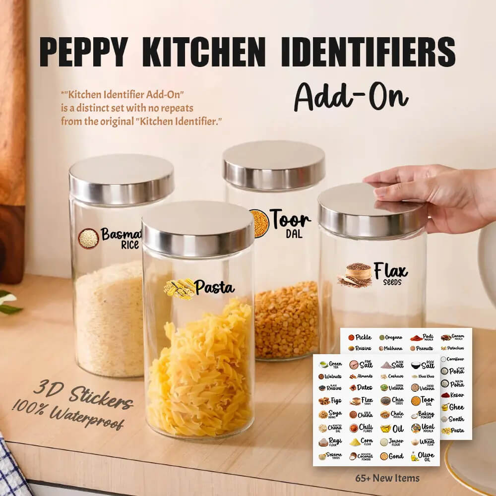 3D Indian Spices Stickers (Pack of 60 Stickers)