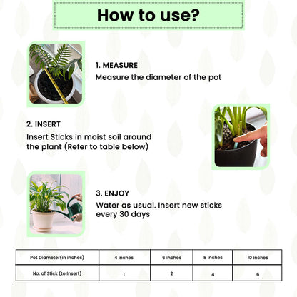 Plant Food Sticks - All-Purpose Plant Nutrition