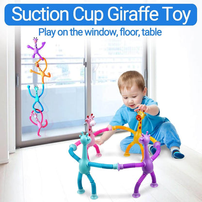 LED Giraffe Telescopic Suction Cup Toy