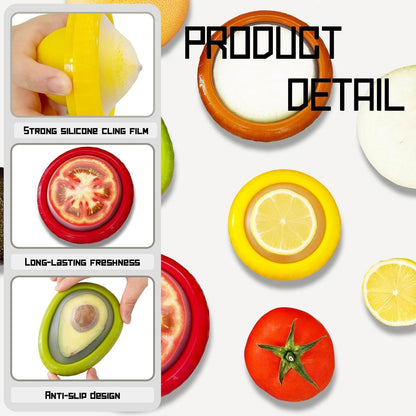 Fruit and Vegetable Storage Silicone Wrap (2 Pieces)