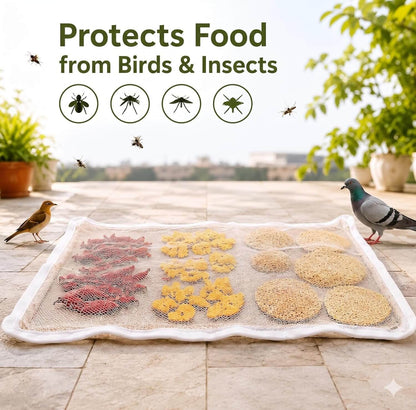 Papad Drying Cloth with Net & Zip