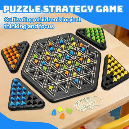 Triangle Hunter: A board game for training in logic and geometry