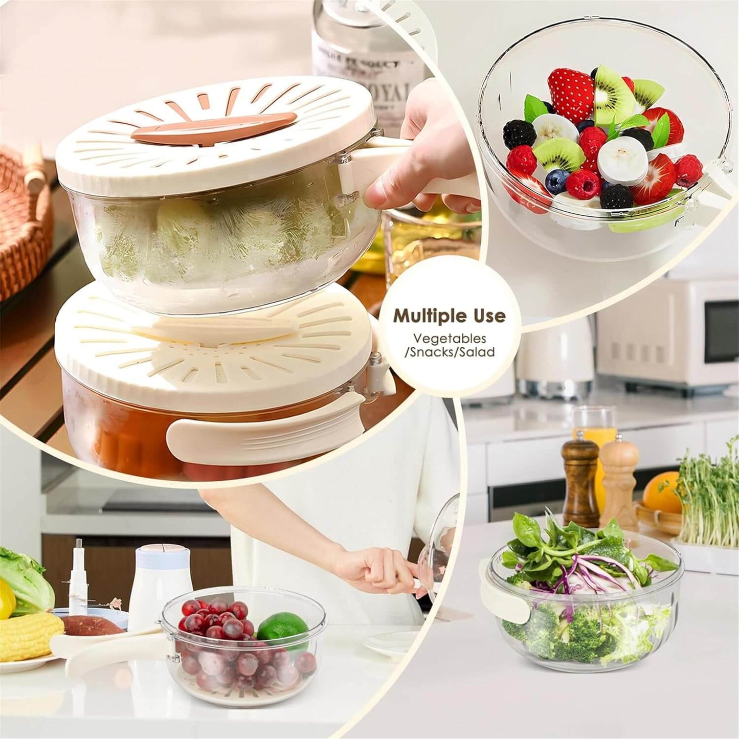 Multifunctional Fruit and Vegetable Washing Bowl