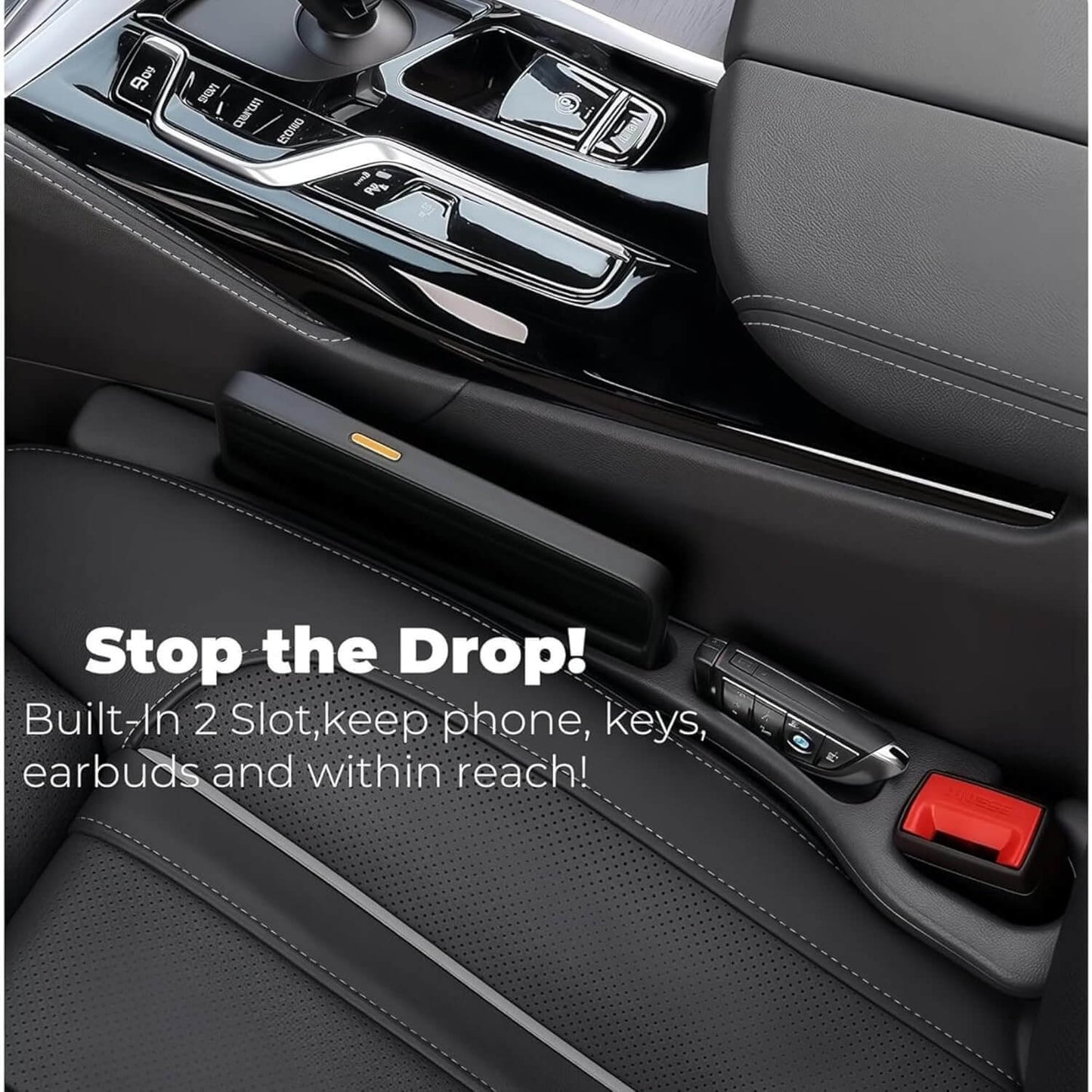 Car Seat Gap Filler (2-Pack Organizer)