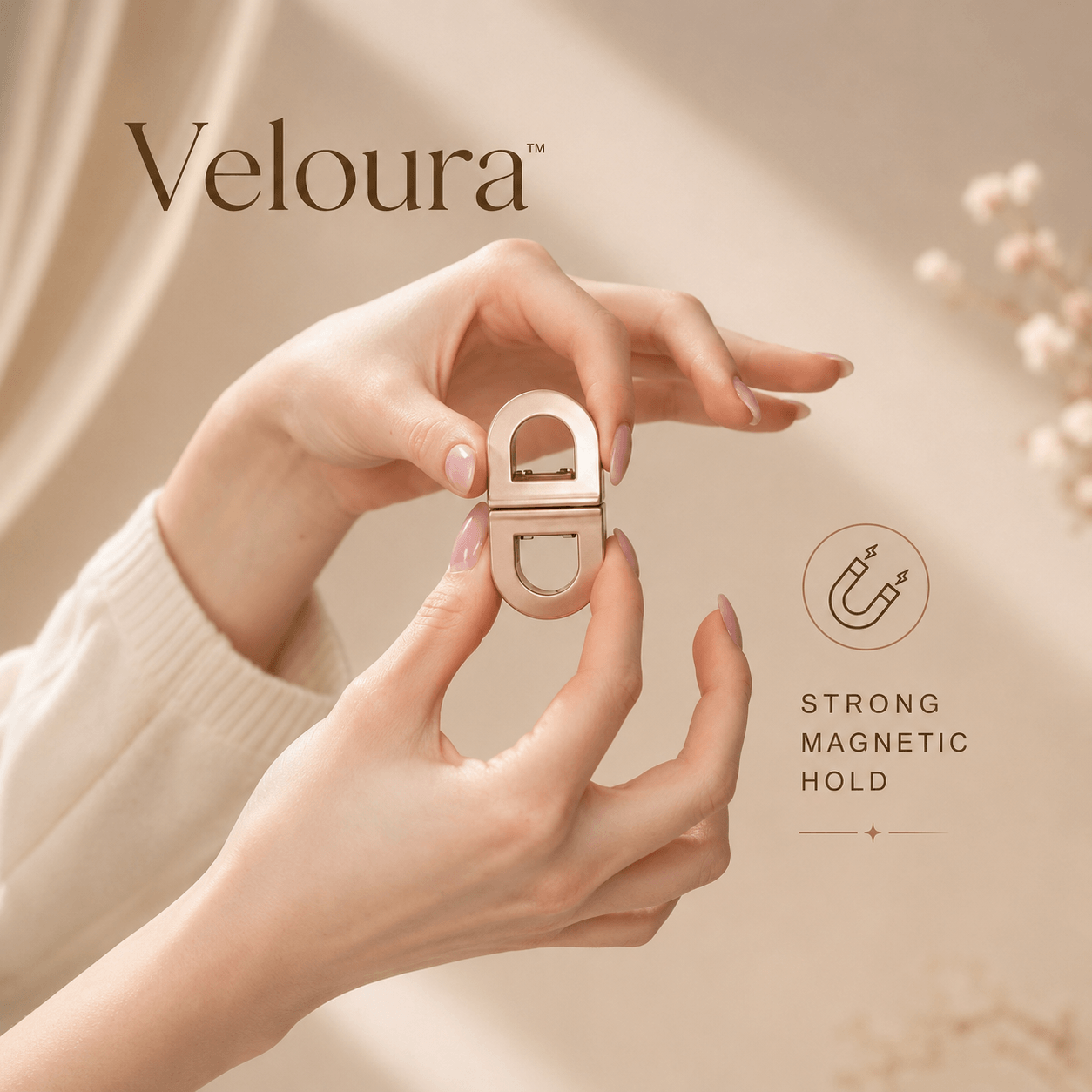 Veloura™ Magnetic Claw Clip (Pack Of 4)