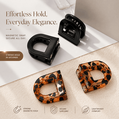Veloura™ Magnetic Claw Clip (Pack Of 4)