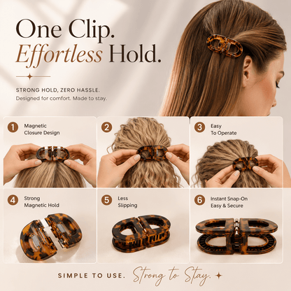 Veloura™ Magnetic Claw Clip (Pack Of 4)