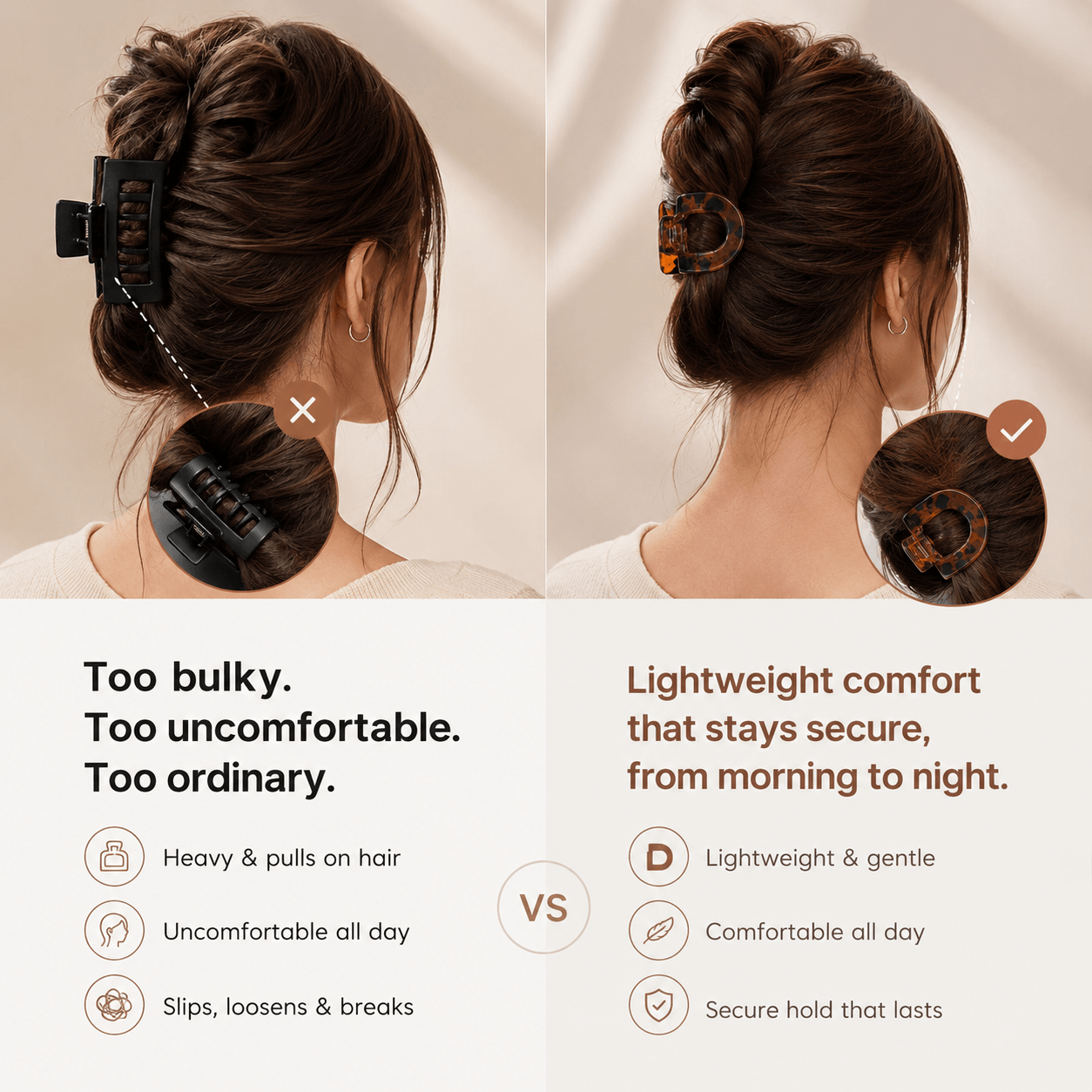 Veloura™ Magnetic Claw Clip (Pack Of 4)
