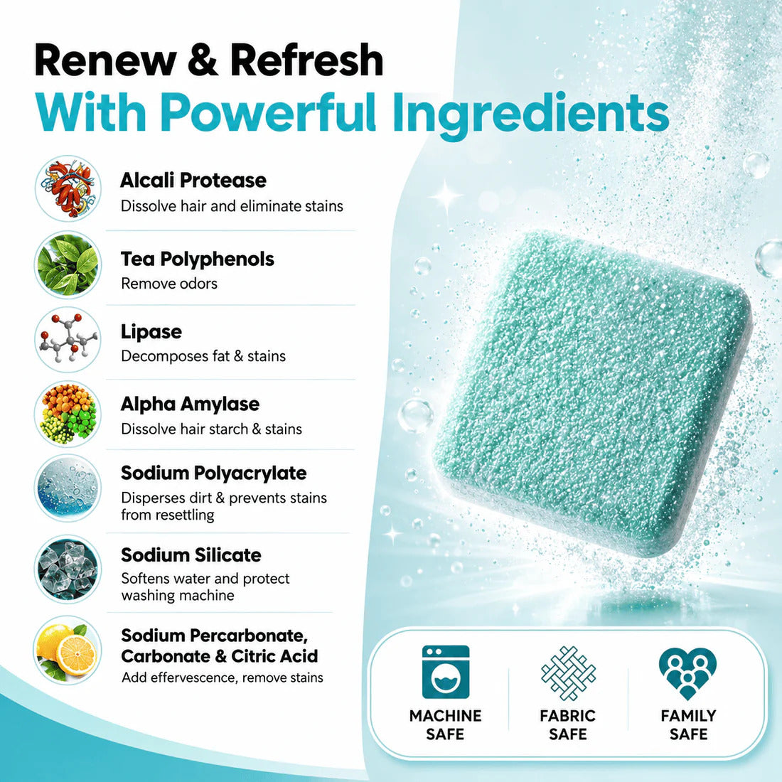 FIRSTPANDA- WASHING MACHINE CLEANER PRO (12 Tablets)