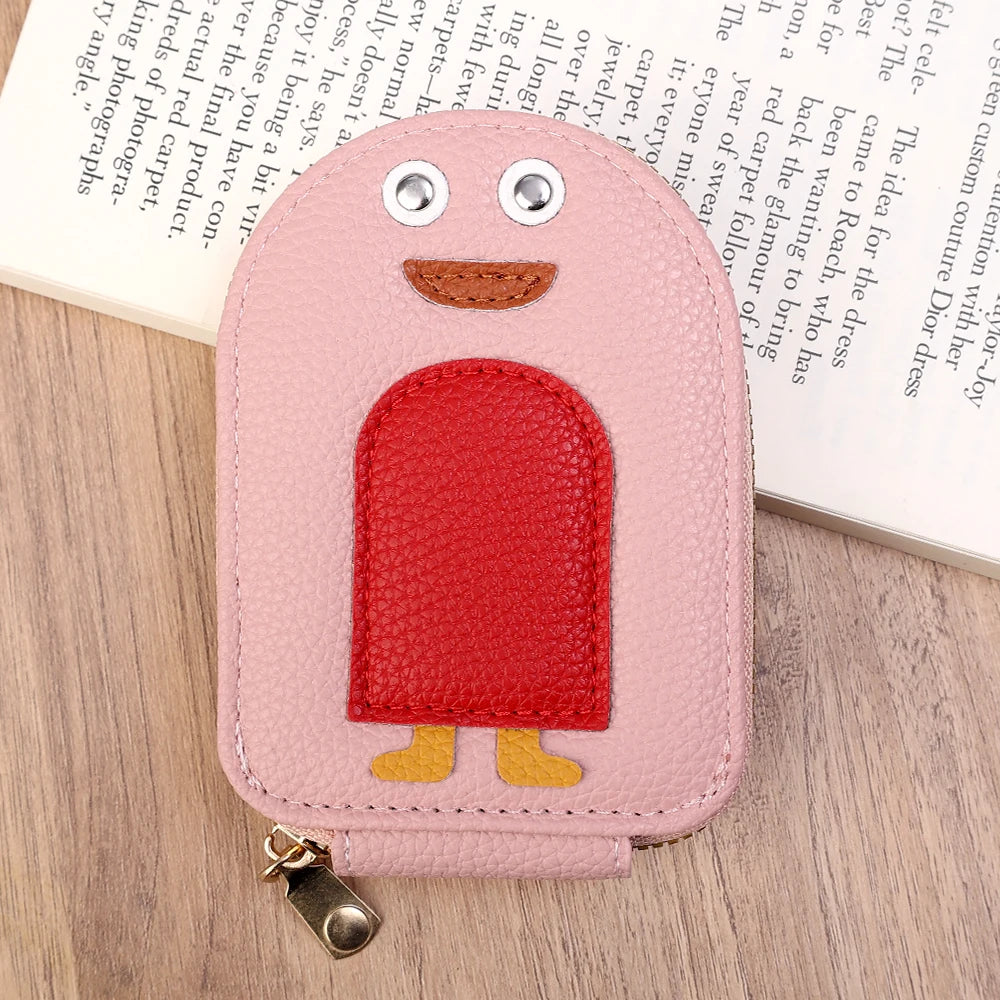 Penguin Leather Card Holder