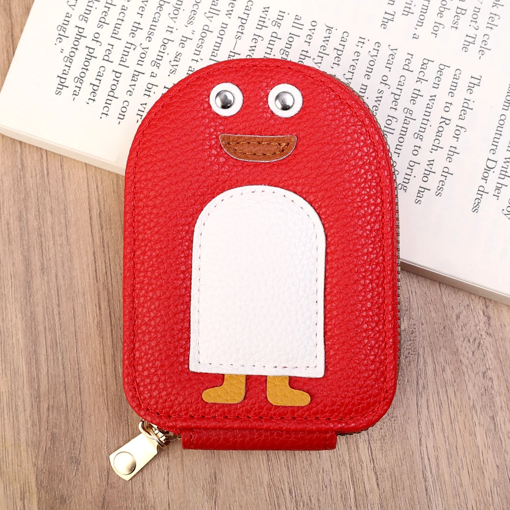 Penguin Leather Card Holder