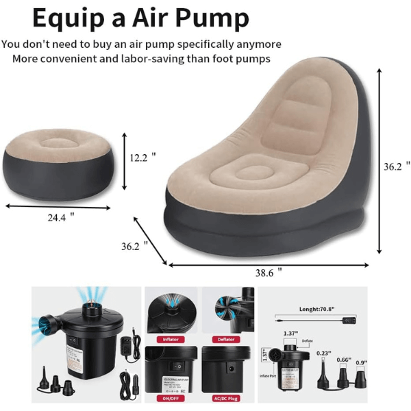 2 in 1 Inflatable Sofa