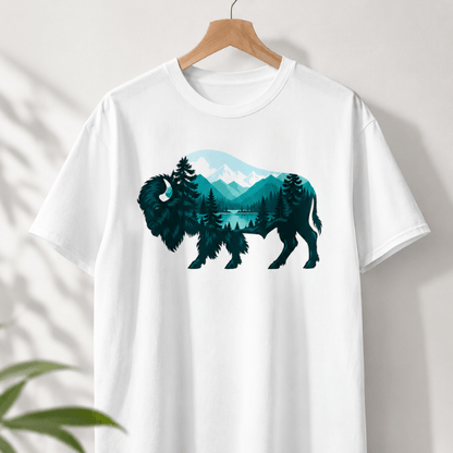 Mountains Scene Unisex Oversized T-Shirt