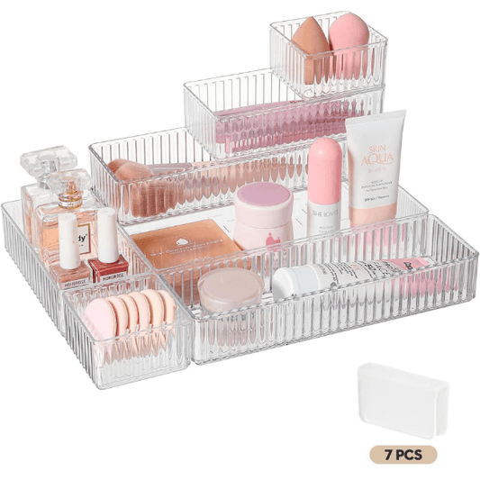 7 Pcs Makeup Organizer Set