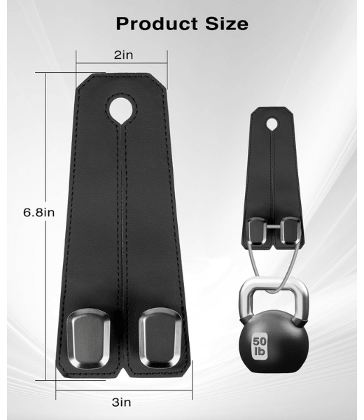 Premium Leather Car Seat Hooks (Pack of 2)