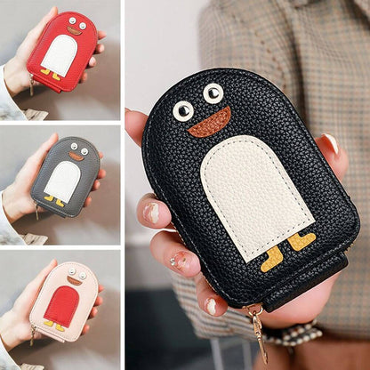 Penguin Leather Card Holder