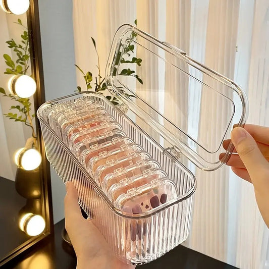 FIRSTPANDA-Acrylic Jewelry Organizer Box (Set of 10)